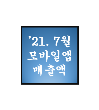  7월 게임사별 모바일앱 매출 공유