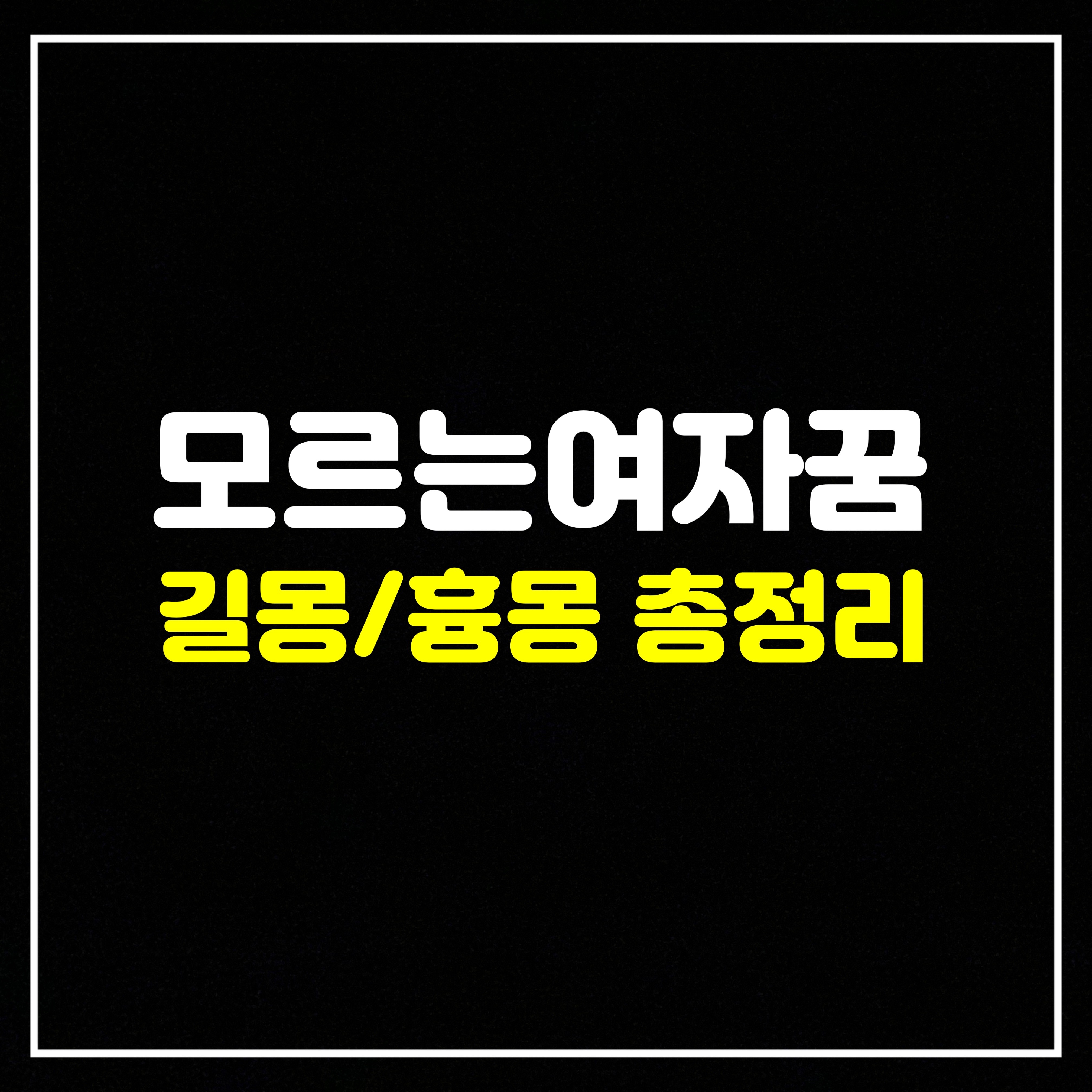 [인물꿈] 모르는 여자꿈은 어떤 의미일까? 길몽/흉몽 총정리 (모르는여자나오는꿈, 모르는여자와키스하는꿈, 모르는여자꿈, 모르는여자가성추행하는꿈 등)