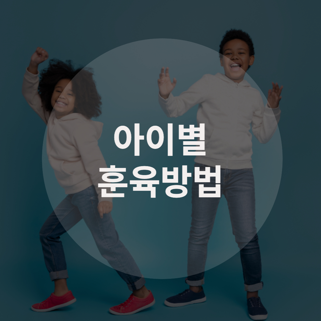  바람직한 나이별 훈육 방법과 시기