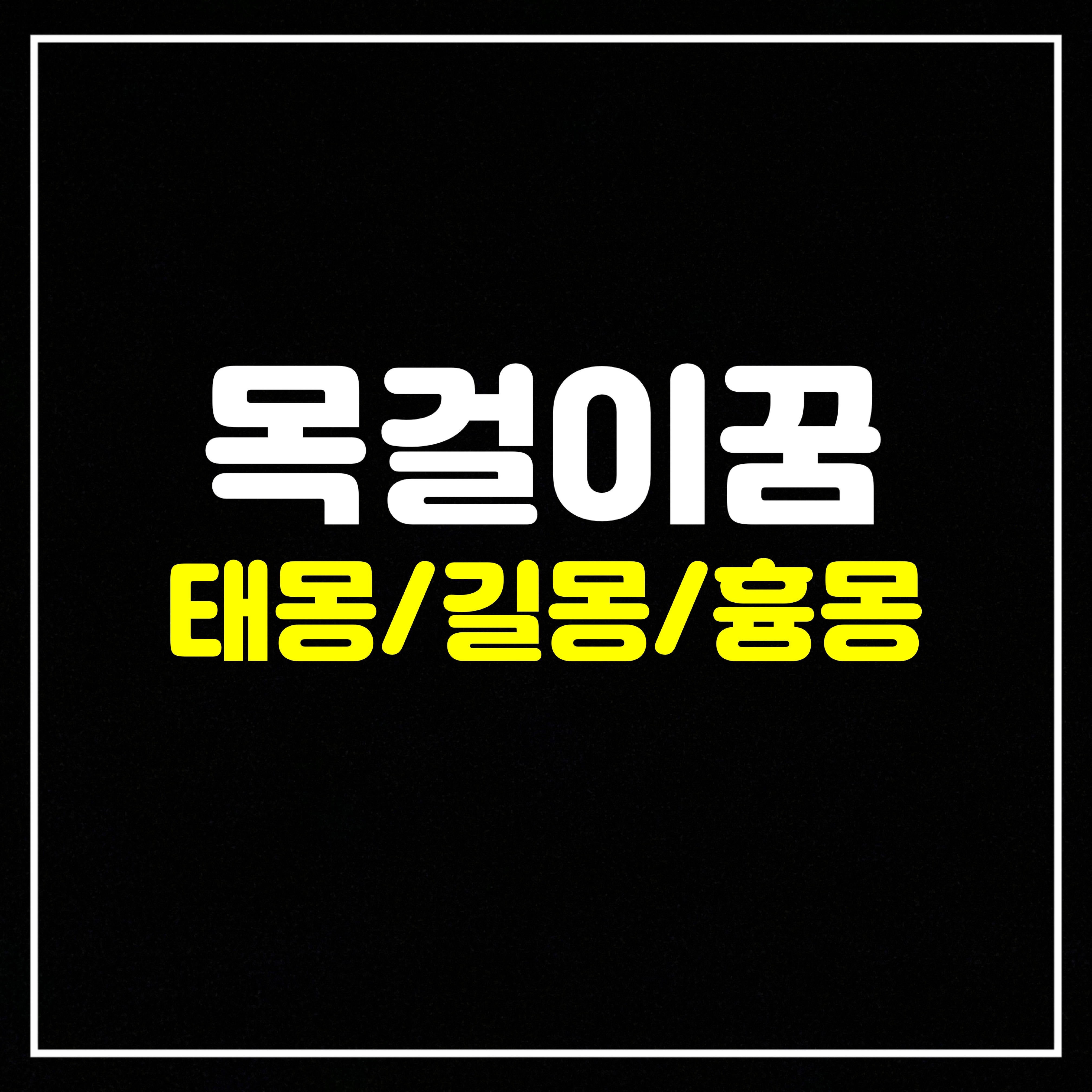  [악세사리꿈] 목걸이꿈은 어떤 의미일까? 태몽/길몽/흉몽 총정리