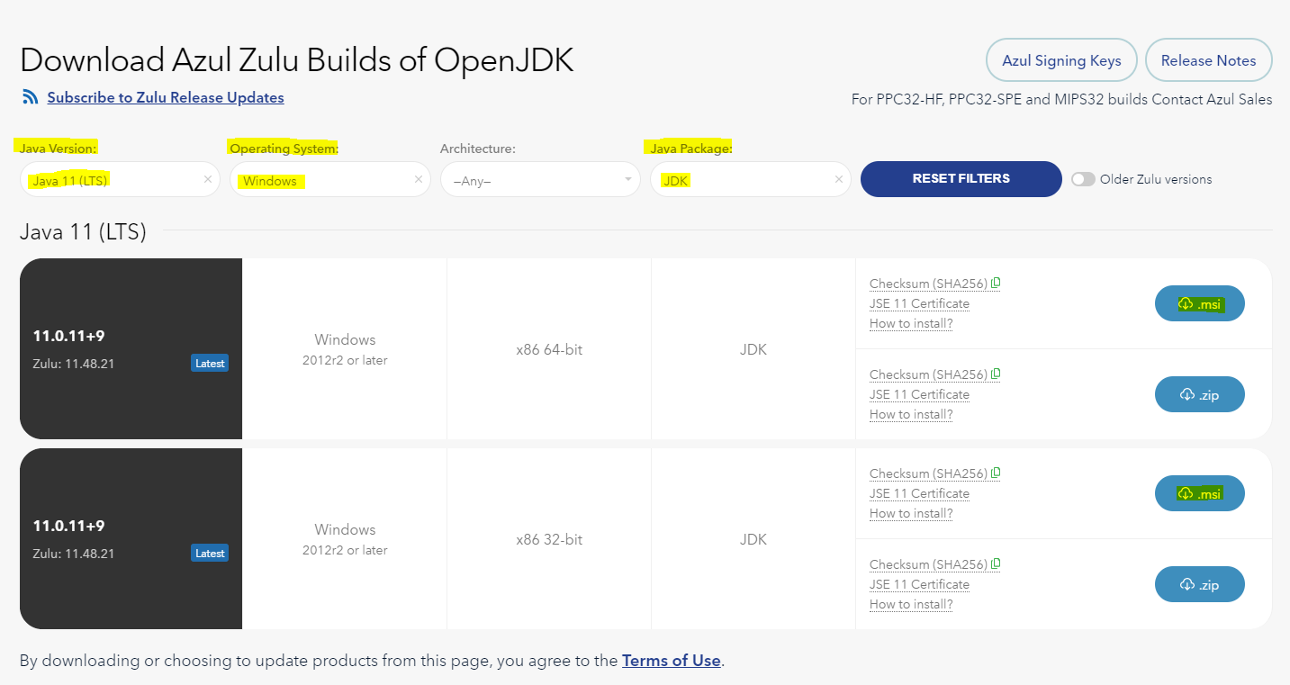 Open JDK 설치 (zulu jdk 11)
