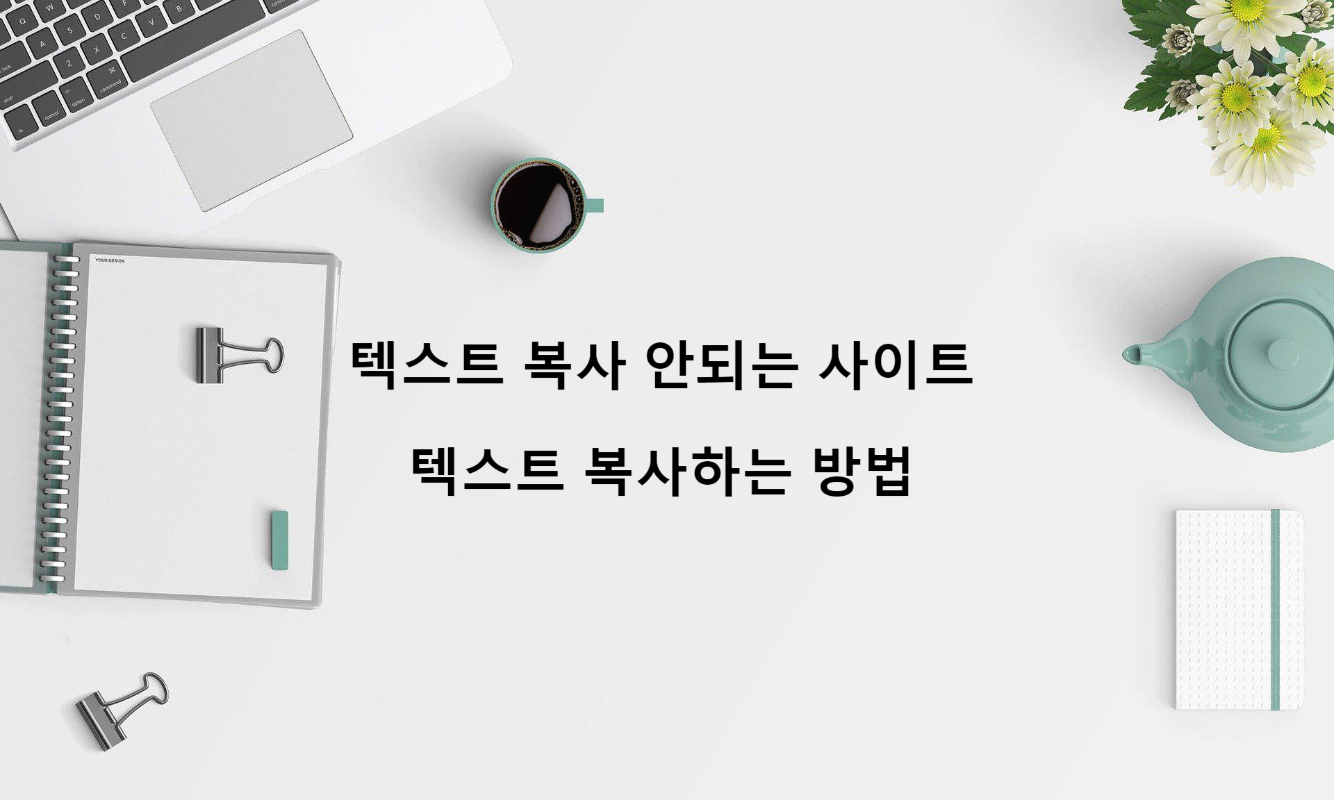  텍스트 복사 안되는 사이트 _ 우클릭 안되는 사이트