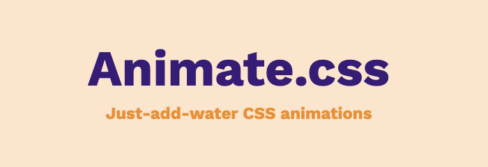  웹사이트에 애니메이션 간단하게 주기 - animate.css
