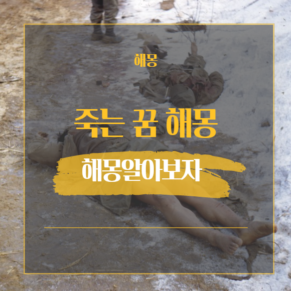  죽는 꿈 해몽 / 인물 부모님 강도 교통사고 죽는 꿈 해석