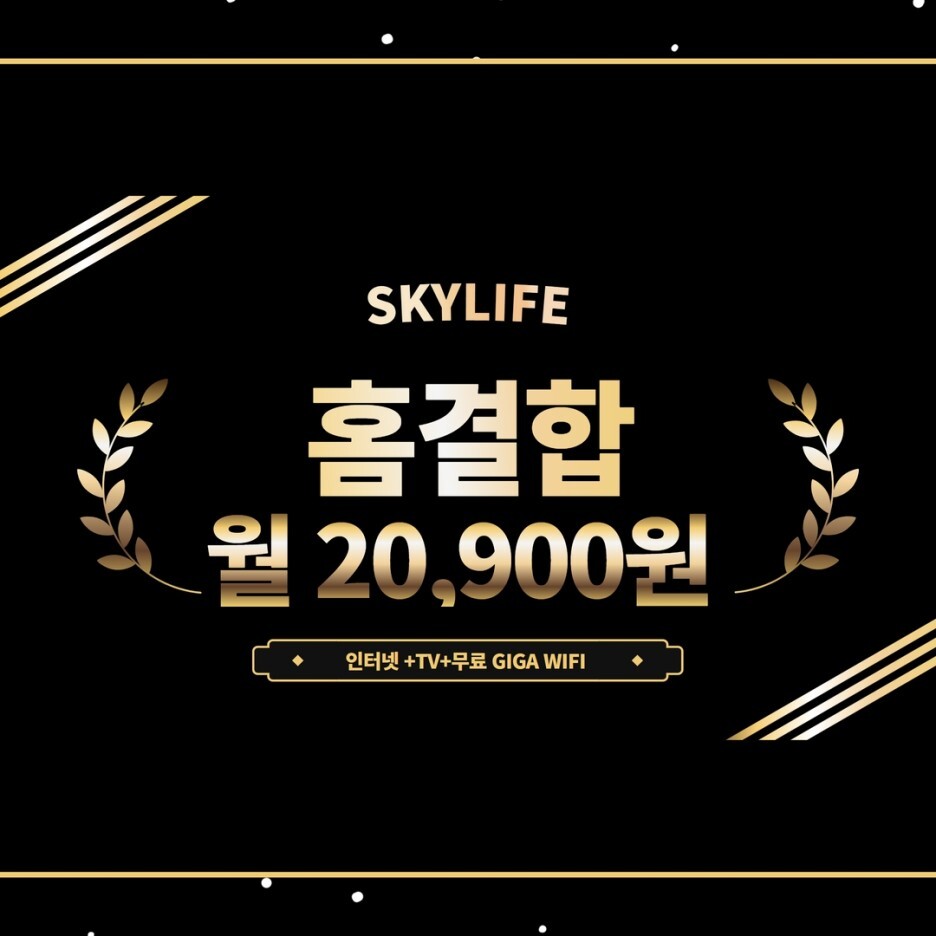  스카이라이프 결합하고 사은품도 받았어요