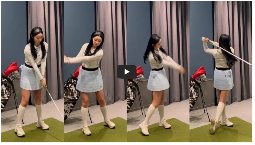  골반회전 이거 맞나여!?? 어렵네요ㅠ 골프스윙