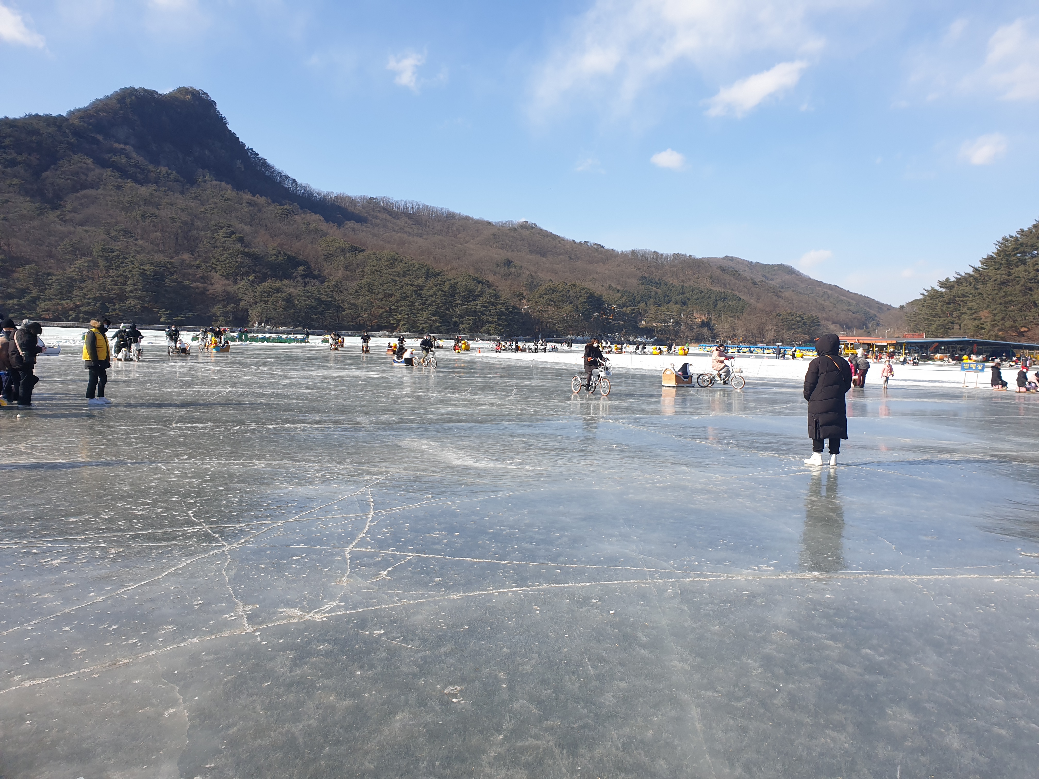  산정호수 썰매축제