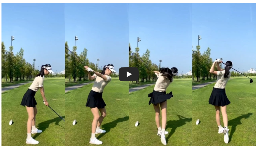  [골프스윙 연속재생] 이거 보고 슬라이스 완벽하게 해결했어요~!! 