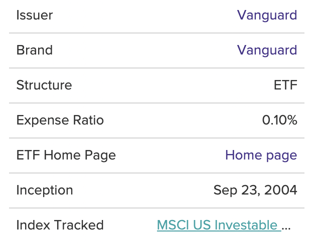  미국 ETF Vanguard Energy ETF