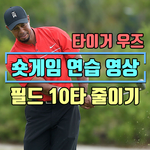 타이거 우즈 숏게임 연습 영상(그린주변어프로치/벙커샷/로브샷) 필드에서 10타 줄이는 연습방법 /Tiger Woods Short Game Practice