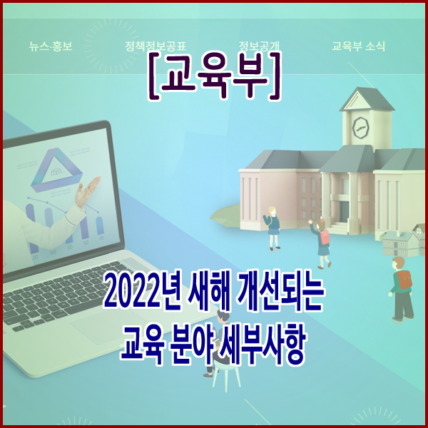 [교육부] 2022년 새해 개선되는 교육 분야 세부사항