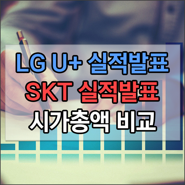  LG U+ 실적발표 , SKT 실적발표 시가총액 비교 , LG유플러스/SK텔레콤 실적공시