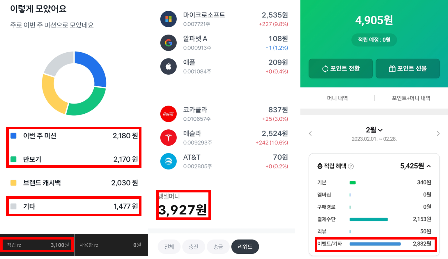  [앱테크] 앱테크 한달 후기 : 한 달 수익 공개 및 앱테크 순위 비교