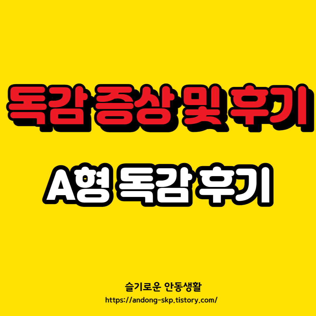  독감 증상 및 후기 [A형 독감]
