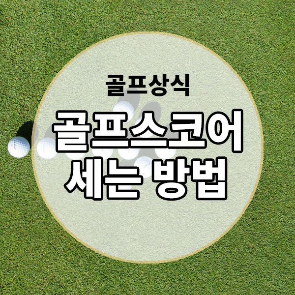  [골프상식] 골프 스코어 세는 방법 , OB 스코어세는 방법 , 해져드 스코어세는 방법 알아보기