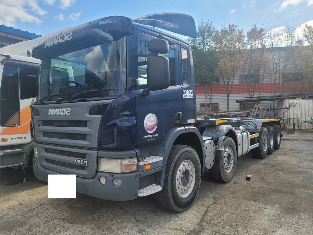 스카니아콘차 P380 2010년식 콘테이너샤시P38020피트용www.specialtruck.co.kr