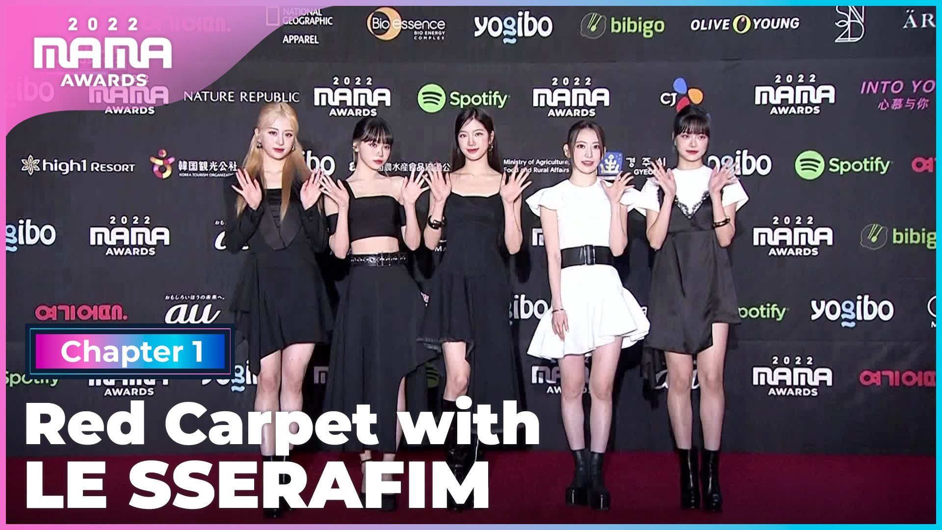 [2022 MAMA] Red Carpet with LE SSERAFIM (르세라핌) | Mnet 221129 방송
