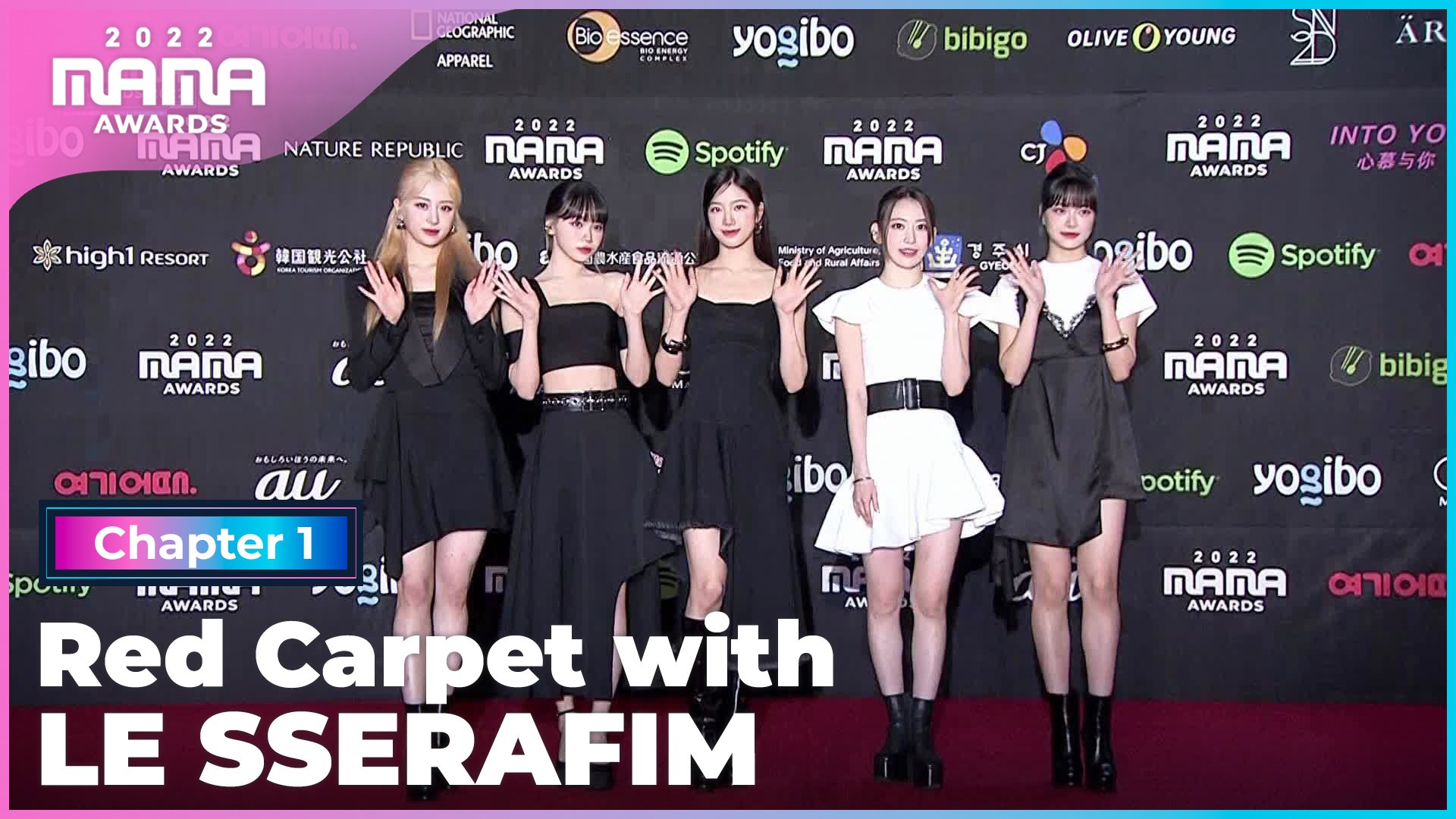  [2022 MAMA] Red Carpet with LE SSERAFIM (르세라핌) | Mnet 221129 방송