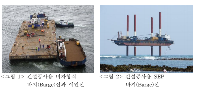 수상 바지(Barge)선 이용 건설공사 안전작업 지침(KOSAH GUIDE C-d-2020)