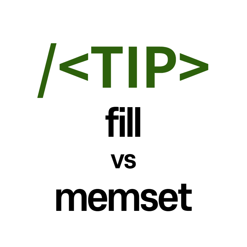  [C++] 초기화 함수 fill 과 memset은 무엇이 다를까?