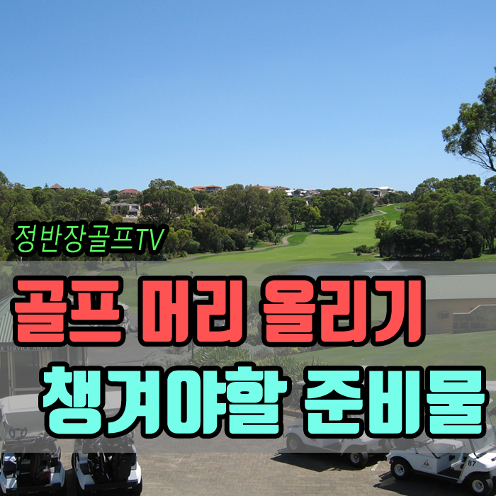  골프 머리 올리기 챙겨야할 필수 골프 용품[골프 라운딩 준비물]