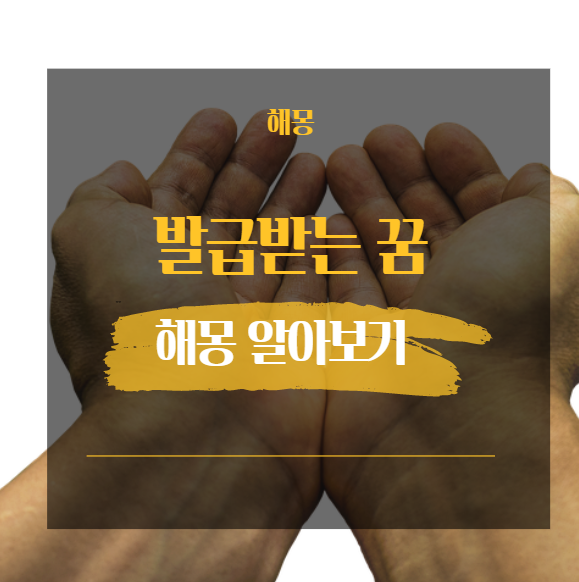 발급받는 꿈 해몽 모음 25가지