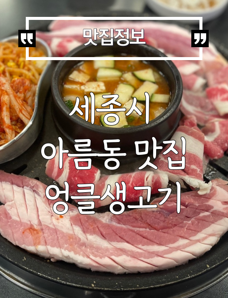  [세종시 맛집] 아름동 엉클생고기