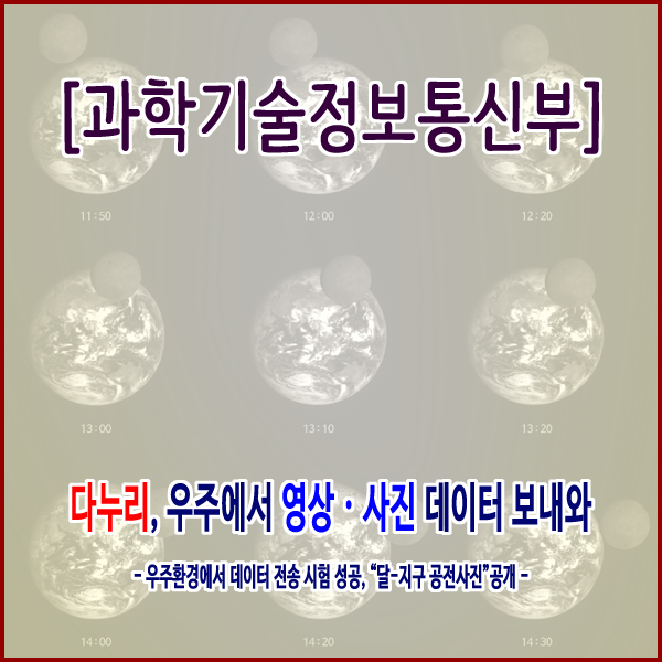  [과학기술정보통신부] 다누리, 우주에서 영상 ․ 사진 데이터 보내와