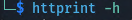  [정보수집] httprint