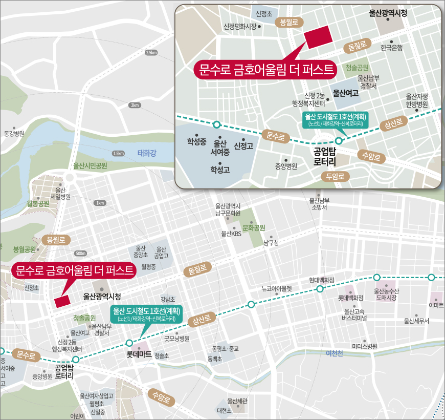  분양 정보 - 문수로 금호어울림 더 퍼스트