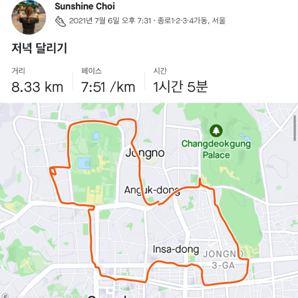  종로 강아지런, 시티 러너를 위한 이색 러닝 코스추천