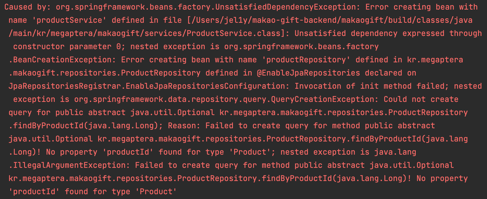  221004 TIL Failed to create query....