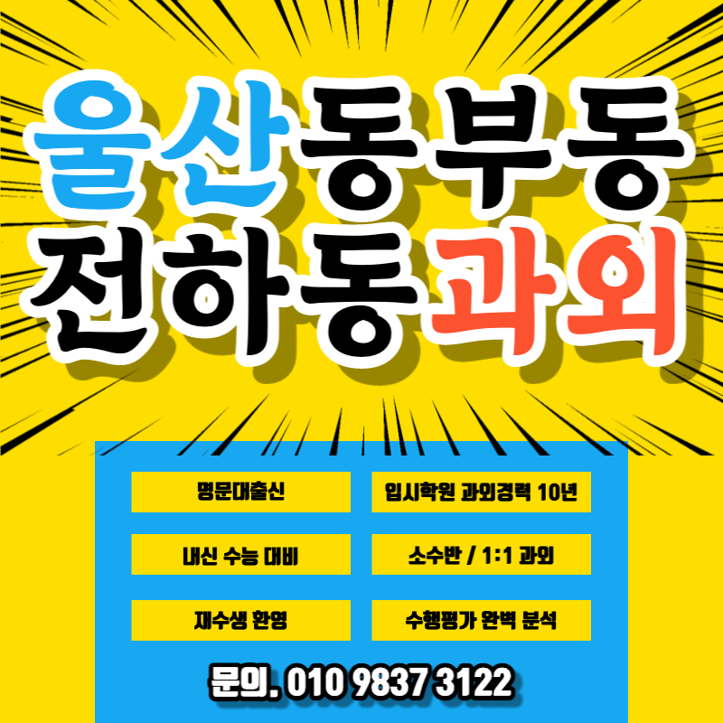  동부동 수학과외 전하동 초등 중등 고등 대학생 일대일 직장인 영어과외 이과 문과 전과목 울산화상