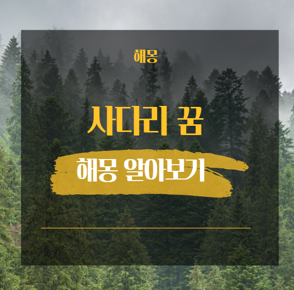  사다리 꿈해몽 해석 모음 20가지