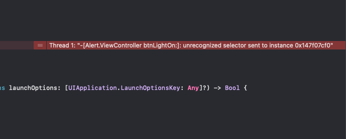  [iOS] unrecognized selector sent to instance
