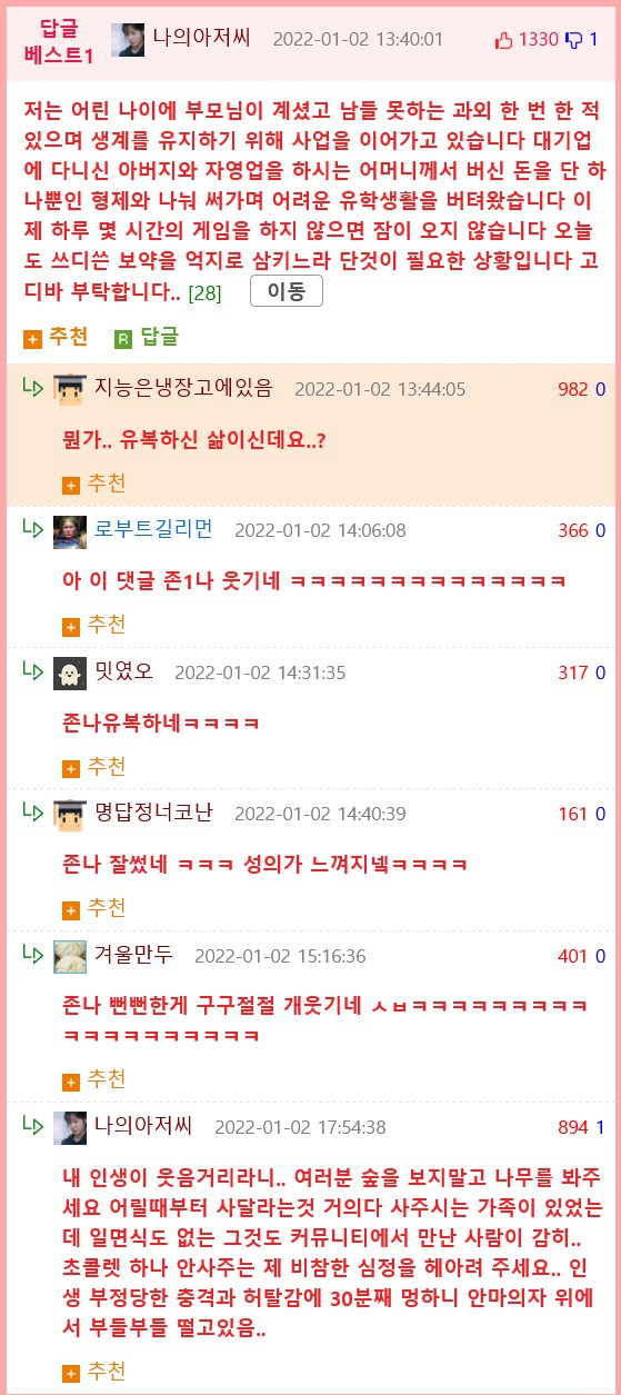  너무나 유복한 가정사에 고디바가 없어 고통받는 한사람.TXT