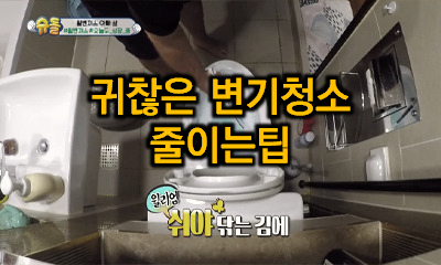  변기 청결 꿀팁 변기살균기 + 변기세정제