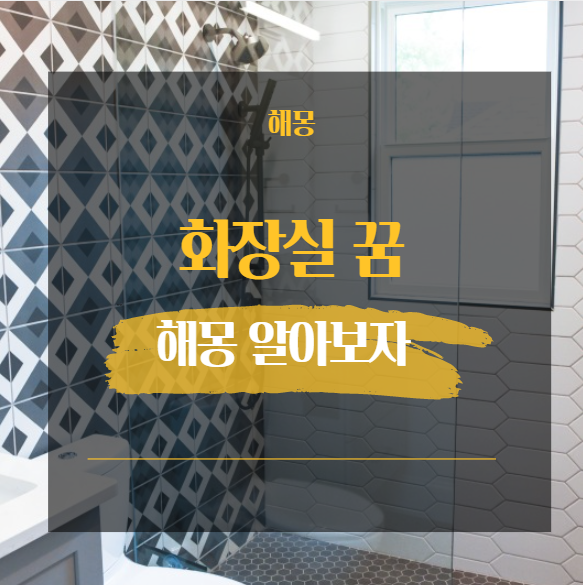  화장실 꿈 해몽 모음 49가지