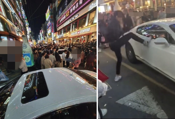 수원 벤틀리 발차기파손남 얼마 물어줘야 하는지 술깨면 알수있을까?