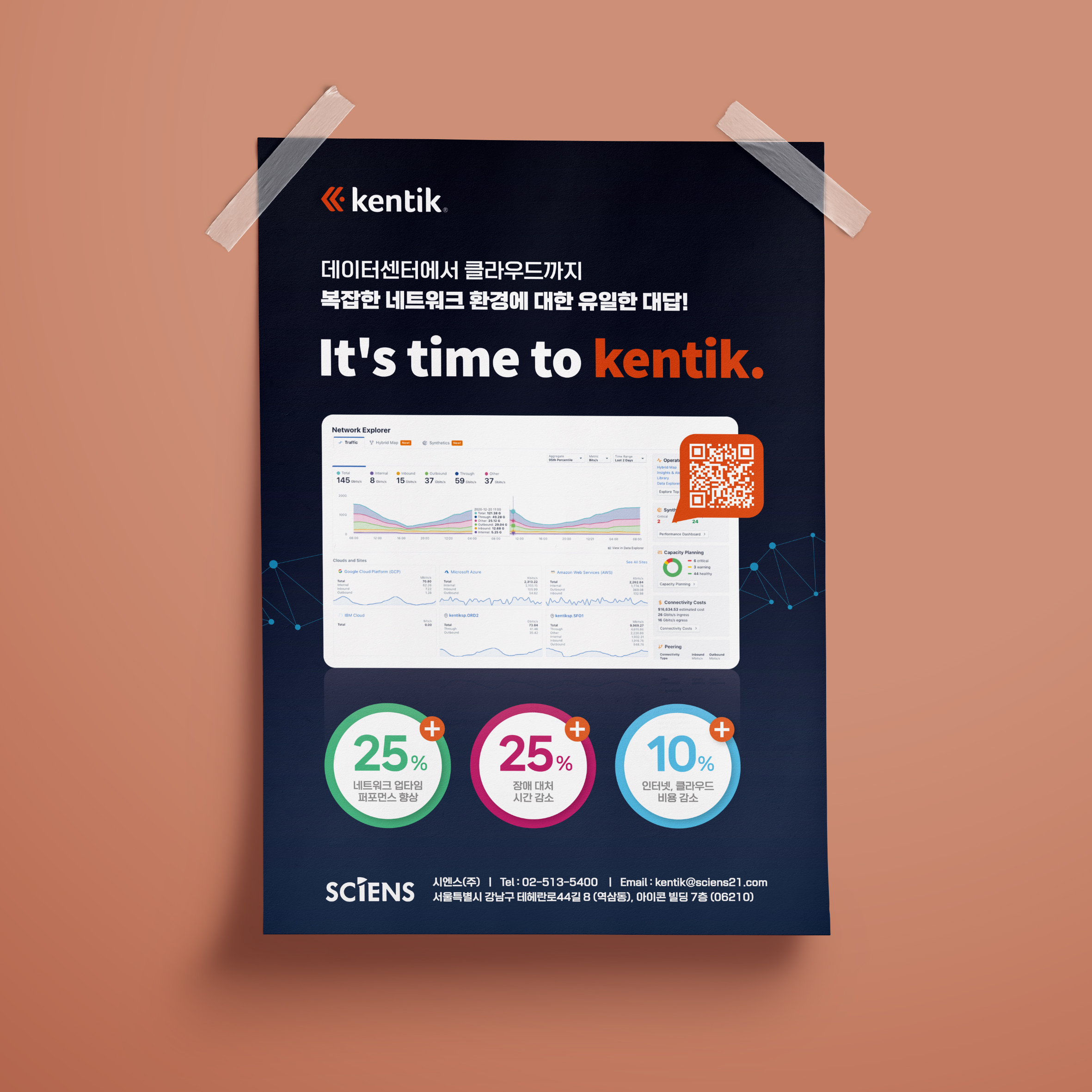  kentik 지면광고 포스터 디자인