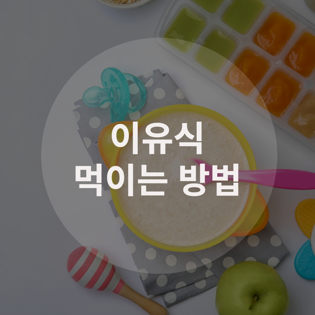  이유식 먹이는 법, 5가지만 기억하세요!