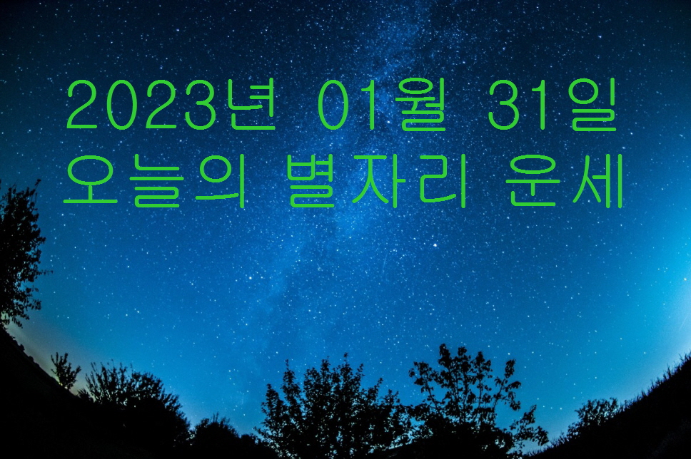  2023년 1월 31일 오늘의 별자리 운세