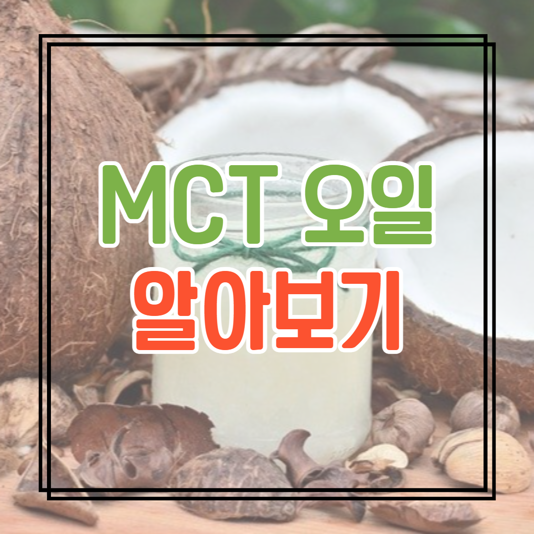  키토 다이어트 MCT 오일 이란?