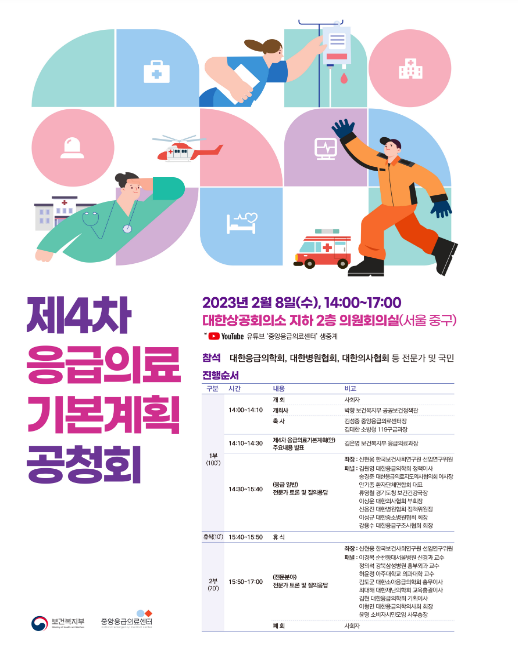 제4차 응급의료 기본계획(’23_’27) 수립 공청회 개최
