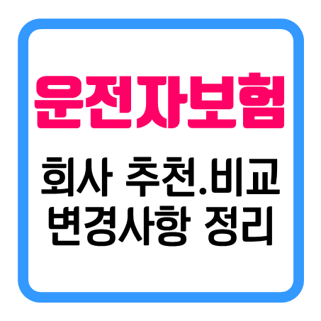  운전자보험보장내용 괜찮은 운전자보험추천 및 변경된 운전자보험 보상과 운전자보험금액 요약