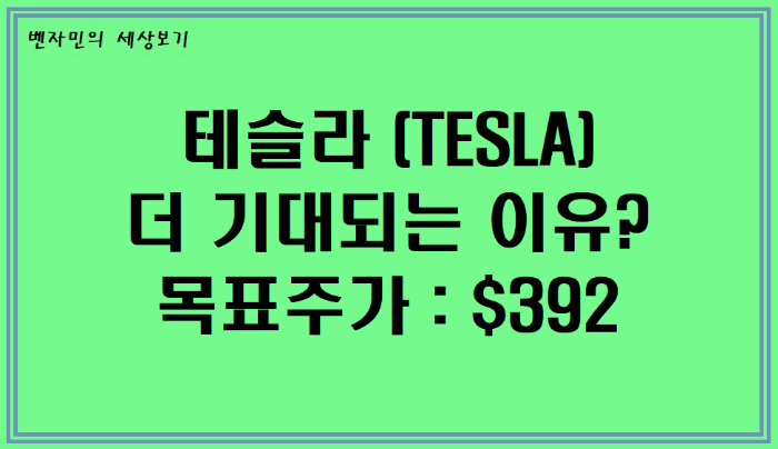  테슬라(TESLA) - 앞으로 더 기대되는 이유 -