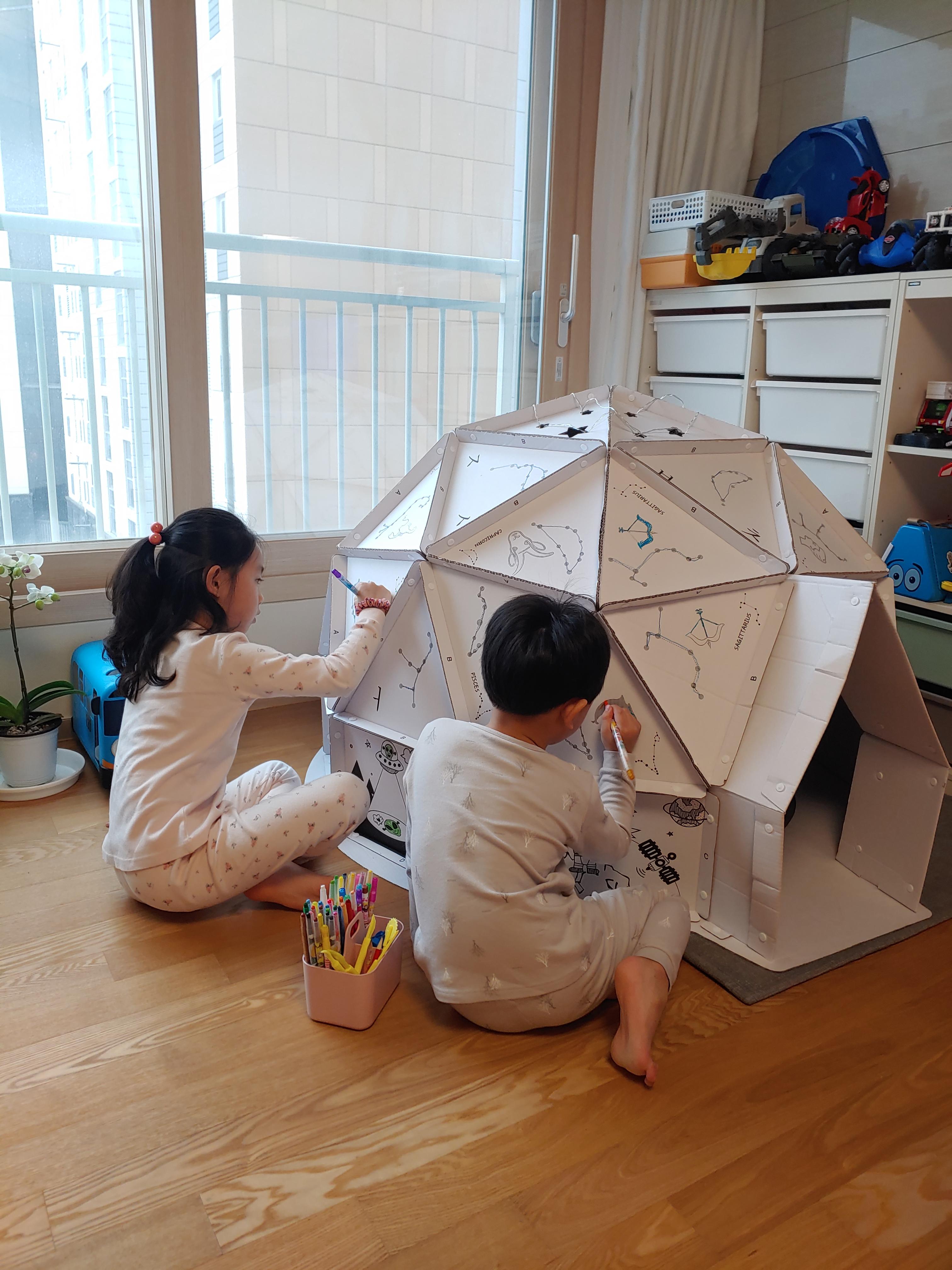  집콕 5탄) 키즈스페이스]ANBOX 이글루 집 만들기