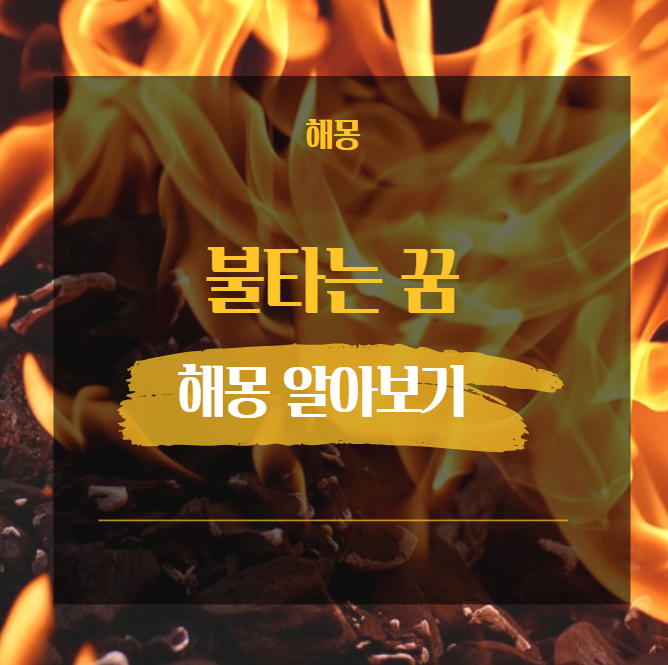 불타는 꿈해몽 해석 22가지 [ 라이터 산불 건물 집 촛불 등 ]
