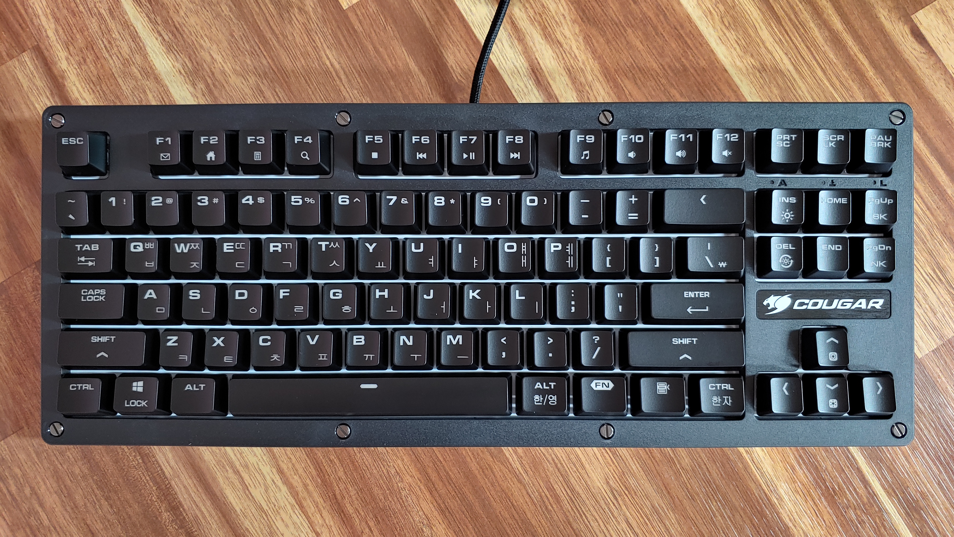 COUGAR PURI TKL RGB 적축 스위치 텐키리스 게이밍 키보드 사용기