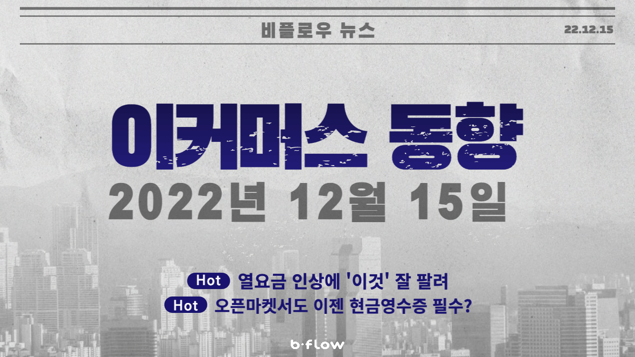  [데일리 이커머스 뉴스] 22.12.15 이커머스 동향 한 눈에 보기!